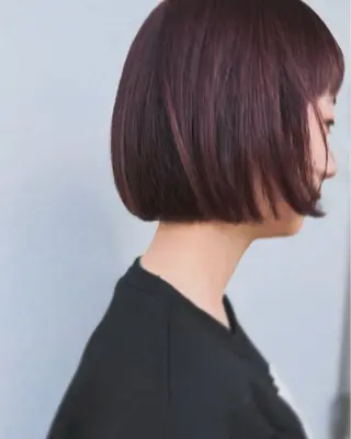 ショート カラー d'Or riz所属・長谷川 絵美のヘアスタイル
