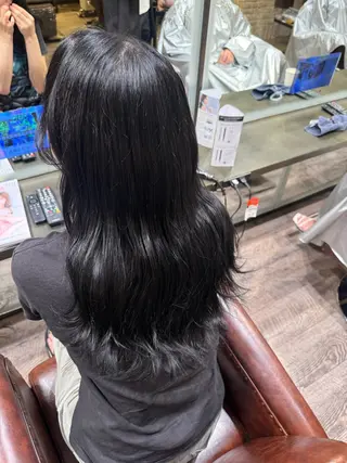 カラー ヘアカラー&マツパ 募集/ｵｷﾞﾉｱｵﾘのヘアスタイル