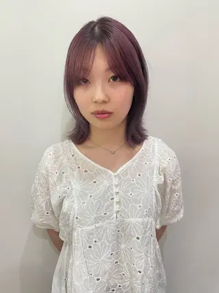 ミディアム カラー レイヤー/お顔まわり 暖色カラー🍑Amiのその他イメージ