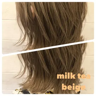 セミロング カラー 🎨絶対に褒められる "店長"鈴木貴彦🎨のヘアスタイル