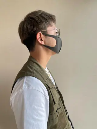 メンズ 切りっぱなしボブ/ 蒲生四丁目/伊藤瑠唯のヘアスタイル