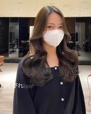 ロング カラー レイヤー/顔周り /透明感🩶高橋大のヘアスタイル