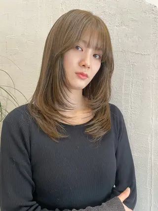 セミロング カラー 🌈高田大夢似合わせ 透明感カラー🌈のヘアスタイル