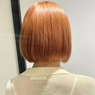 ショート カラー 🍊暖色×顔周り 🍊cocoroのヘアスタイル