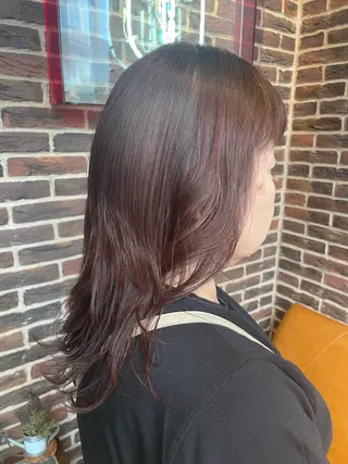 セミロング カラー Hair salon 6所属・照井 奈保子のヘアスタイル