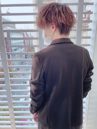 ショート パーマ ヘアアレンジ メンズ メンズZina代表 田端 麗治のヘアスタイル