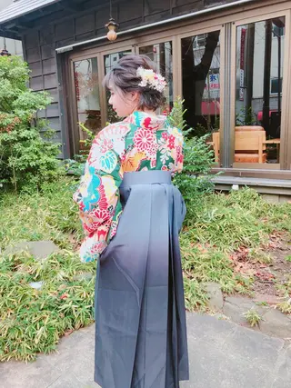 ヘアアレンジ 似合わせ艶髪カラー ❤️ハダユミのヘアスタイル