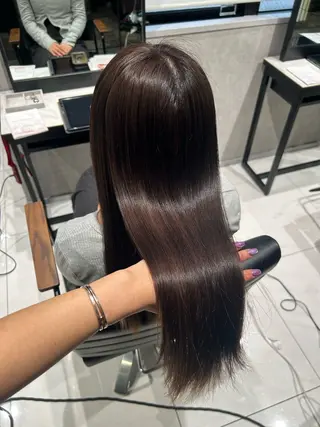 カラー 透明感カラー💙 束感まつげ🪼海月のヘアスタイル