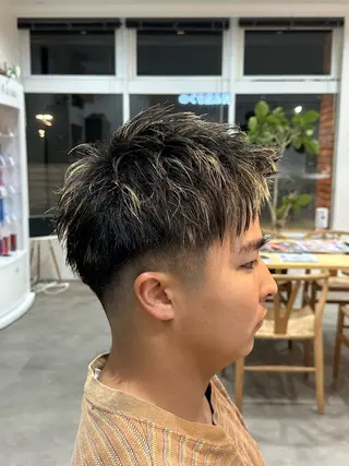 カラー パーマ メンズ Etoile +/ 坂嶋大飛のヘアスタイル