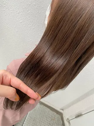 ロング カラー 後藤紗英/髪質改善 /オリーブベージュのヘアスタイル