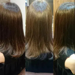ミディアム カラー 美髪 カラーリストのヘアスタイル