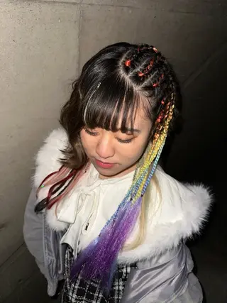 ショート Hair salon TOMMY所属・♮やっしー♮ 🌈派手髪🌈のヘアスタイル