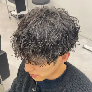 パーマ メンズ メンズ特化LIBER 石川玲央のヘアスタイル
