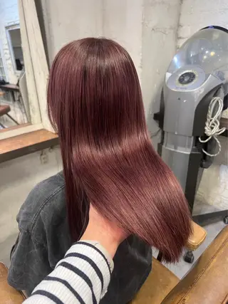 ロング カラー MINX青山店所属・結莉/ボブ/ 縮毛矯正のヘアスタイル