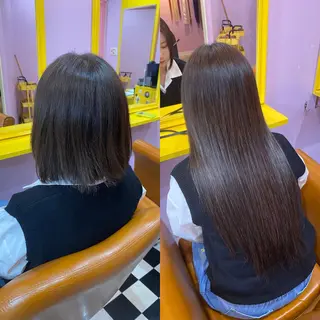 ミディアム チビ編み込みエクステ どぅ〜す/YUIのヘアスタイル