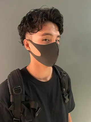 ショート カラー パーマ ヘアアレンジ メンズ パーソナルカラー合わ せたカラー🤍なつみのヘアスタイル