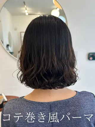 ミディアム パーマ 韓国風パーマ/ 韓国ヘア/大森千寛のヘアスタイル