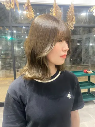 ミディアム カラー ENV船橋 櫻井ちののヘアスタイル