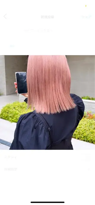 ミディアム カラー パーマ ヘアアレンジ キッズ 心斎橋美容室 Junのヘアスタイル