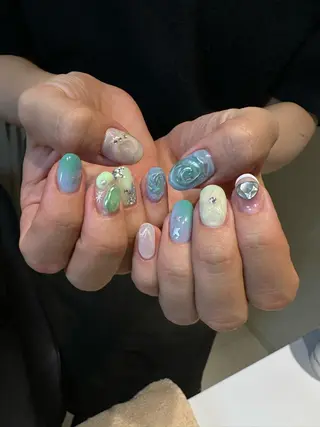 ネイル AOI✩⡱ y2kネイルのネイルデザイン