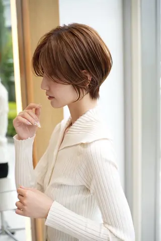 ショート soigne 表参道【ソワネ】所属・艶髪🩰透明感カラー 🫧あやみのヘアスタイル