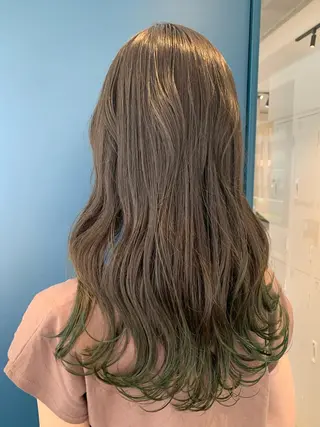 ロング カラー 縮毛矯正×艶カラー /中村勇太のヘアスタイル