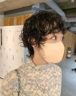 ショート カラー パーマ tension 【テンション】のヘアスタイル