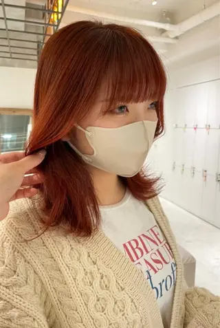 ミディアム カラー loely 💞miyuのヘアスタイル