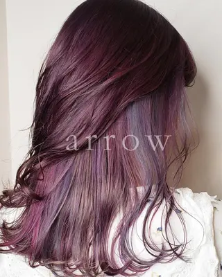 ミディアム カラー arrow🖤 もえみのヘアスタイル