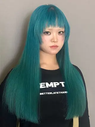 ロング カラー OPShair所属・sion ✰デザインカラーのヘアスタイル
