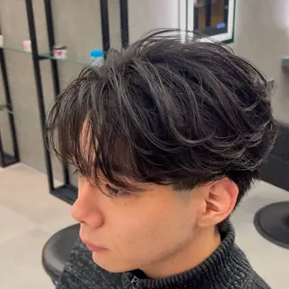 ショート パーマ ヘアアレンジ メンズ 【札幌メンズ特化】 🔥RIKU🔥のヘアスタイル