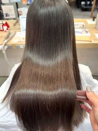 ロング 縮毛矯正/艶髪カラー /パーマ/ひふみ🌱のヘアスタイル