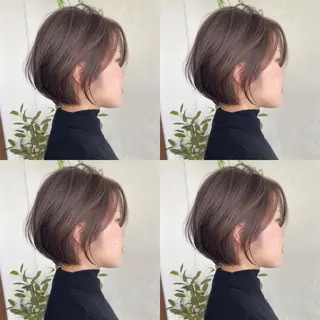 ショート カラー 京都大人女性ショート 徒歩1分/秋山のヘアスタイル