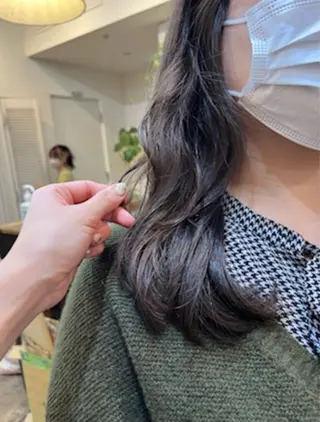 セミロング 清野　花音 ／透明感カラー⟡.·のヘアスタイル