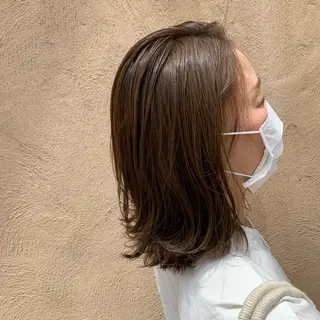 ミディアム 西新/siohair 似合わせ/石尾刻矢のヘアスタイル