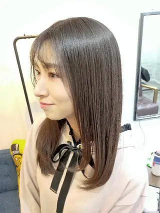 ロング カラー SUN GLOW  サングロウ所属・水素トリートメント／ 髪質改善/ナカノメのヘアスタイル