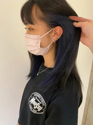 ミディアム 頭皮につけないカラー /白髪ぼかし/実加永のヘアスタイル