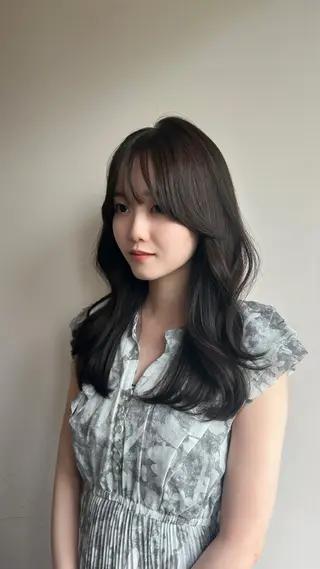 セミロング カラー 日韓レイヤー🇰🇷 艶カラー/ナカネのヘアスタイル