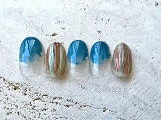 ネイル 💙0203 munimusanのネイルデザイン