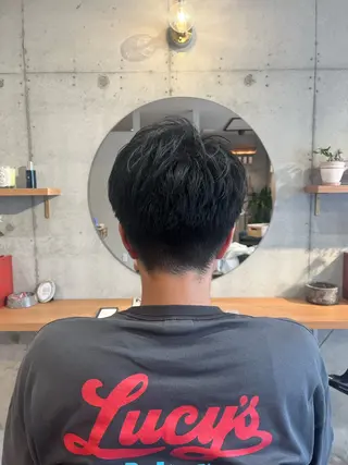 ショート メンズ Lamp所属・🌀メンズパーマ🌀 🐏丸山祐宇🐏のヘアスタイル