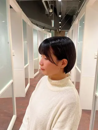 ショート ショート／ミニボブ マンツーマン/マユコのヘアスタイル