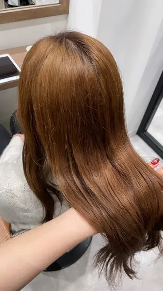 ロング ルナ💎ブリーチ 推しカラー💎名駅のヘアスタイル