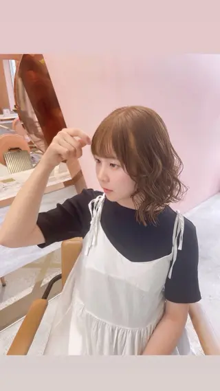 カラー 艶髪ワンホンヘア🩶 ayaha🩶のヘアスタイル