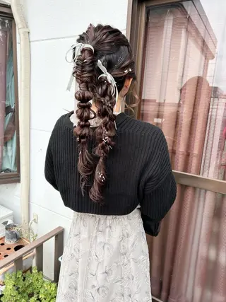 ロング ヘアアレンジ ナカジマ ナナのヘアスタイル