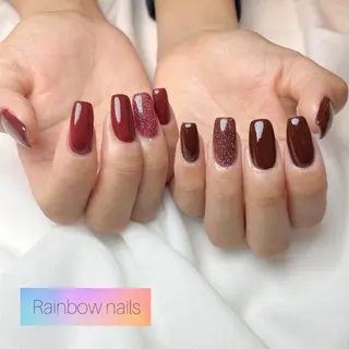 ネイル Rainbow nailsくろちゃんのネイルデザイン