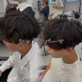 パーマ メンズ 💋ホワイトメッシュ /パーマ/メンズ💋のヘアスタイル