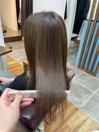 ロング カラー SOYON西大寺店所属・ダブルカラー/ 髪質改善💎安藤のヘアスタイル