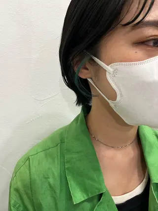 ショート カラー ヘアアレンジ メンズ pu+on. nailworks所属・fuyumi / ニュアンスネイルのネイルデザイン