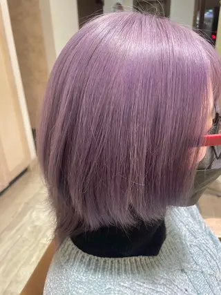 ミディアム カラー 茂原 麻生のヘアスタイル