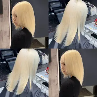 ロング カラー ハイトーン特化/ ムラ修正/拓真のヘアスタイル